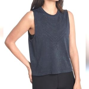 Sage Collective women's charcoal gray tank top size (L)